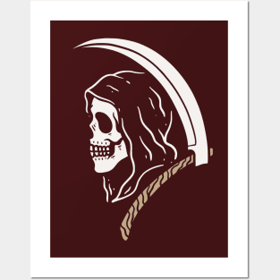 Grim Reaper Skull Posters and Art